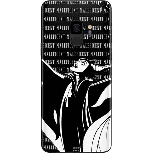 Disney Villains Maleficent Black and White Galaxy S9 Skin